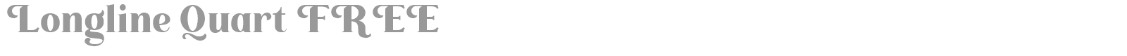 Longline Quart font preview